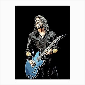 Dave Grohl Foo Fighters 14 Canvas Print