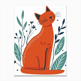 Orange Cat 13 Canvas Print