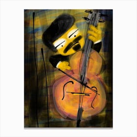 Cello Player Canvas Print