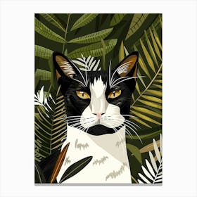 Cat In The Jungle 45 Canvas Print