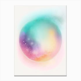 Planetary Nebula Gouache Space Canvas Print