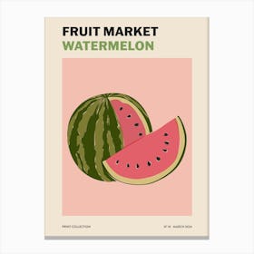 Fruit Market No. 10 Watermelon Canvas Print