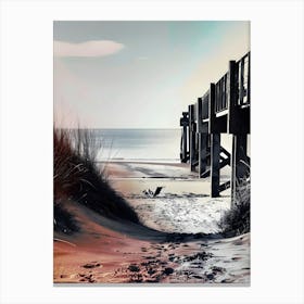 Beach Pier Canvas Print