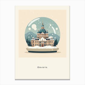 Bavaria Germany Snowglobe Poster Canvas Print