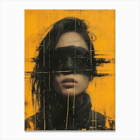 'A Woman In Black' Canvas Print