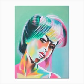 Becky G Colourful Illustration Canvas Print