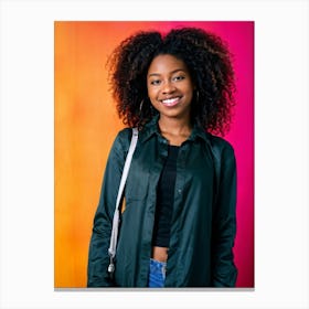 An African American Woman In Her Late Teens Or Early Twenties Her Skin Pinkish And Spotlessly Clean (3) Canvas Print