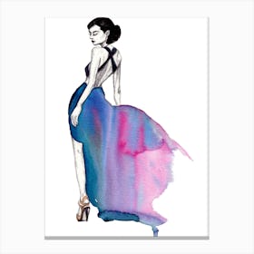 Dreamy_Fashion Illustration_ By Ana Filipa Canvas Print