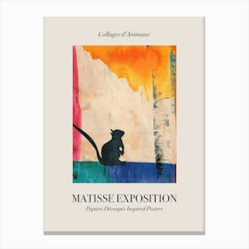 Chipmunk 1 Matisse Inspired Exposition Animals Poster Canvas Print