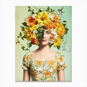 Flower Head Canvas Print