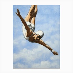 High Diver With White Wristband Canvas Print