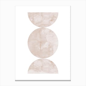 Geometry watercolor circles 3 Canvas Print