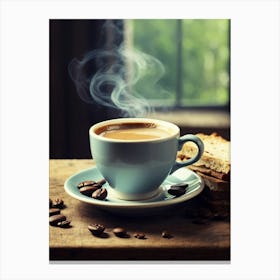 Coffee And Toast Canvas Print