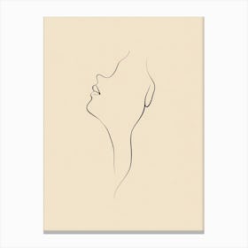 Portrait Of A Woman'S Face Canvas Print