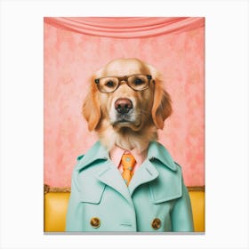 A Golden Retriever Dog 5 Canvas Print