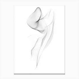 Abstract Smoke On White Background Canvas Print