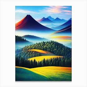 Landscape Painting 50 Canvas Print