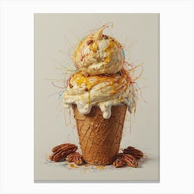 Ice Cream Cone 12 Canvas Print