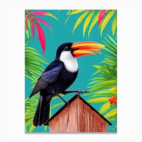 Chimney Swift Tropical bird Canvas Print