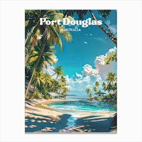 Port Douglas Australia Travel Illustration Stampe su tela