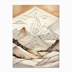 Mountain Range 3 Canvas Print