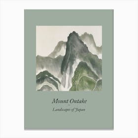 Landscapes Of Japan Mount Ontake 103 Canvas Print
