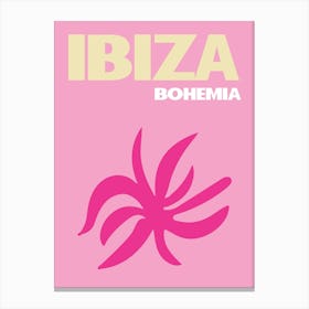 Ibiza Bohemia Floral Art Canvas Print