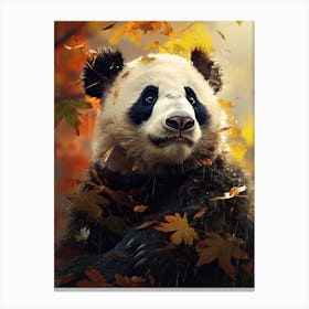 Panda Art In Digital Art Style 3 Canvas Print