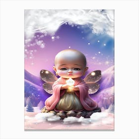 Christmas Buddha Canvas Print