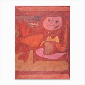 The Man Of Confusion, Paul Klee Abstract Canvas Print