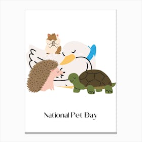 193.National Pet Day Canvas Print