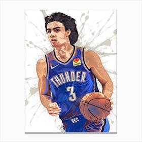 Josh Giddey Oklahoma City Thunder 1 Canvas Print