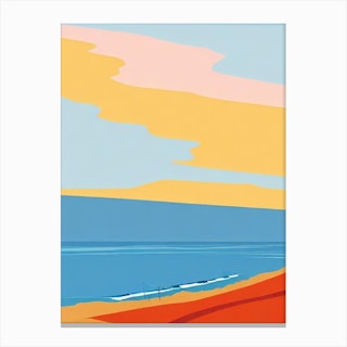 Lorne Beach Australia Midcentury Canvas Print