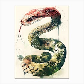 Snake Art Canvas Print