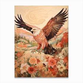 Eagle 2 Detailed Bird Painting Canvas Print