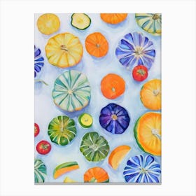 Kabocha Squash 2 Marker vegetable Canvas Print
