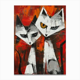 Two Cats 6 Canvas Print