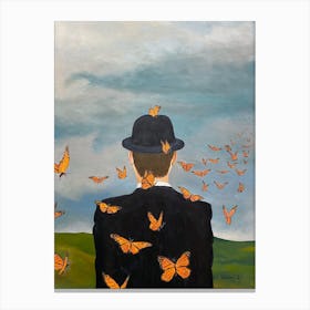 Here Today Gone Tomorrow Monarch Butterflies Canvas Print