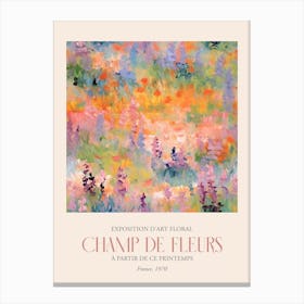 Champ De Fleurs, Floral Art Exhibition 19 Canvas Print
