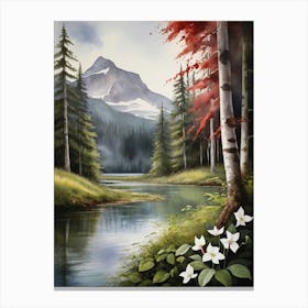 Canada Autumn In The Woods Canvas Print