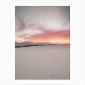 Warm Desert Sunset Sky Canvas Print