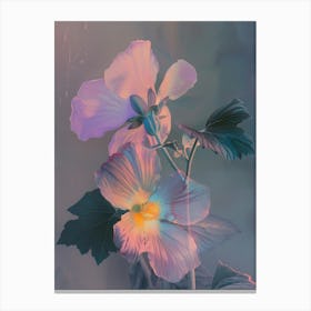 Iridescent Flower Moonflower 2 Canvas Print