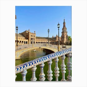 Plaza de España en Sevilla, Spain Canvas Print