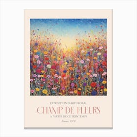 Champ De Fleurs, Floral Art Exhibition 36 Canvas Print