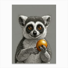 Lemur 6 Canvas Print