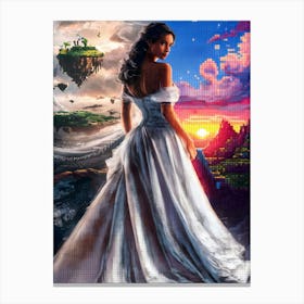 Pixel Art 6 Canvas Print