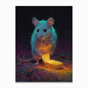 Mouse In The Dark Canvas Print