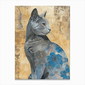 Blue Cat Canvas Print Canvas Print