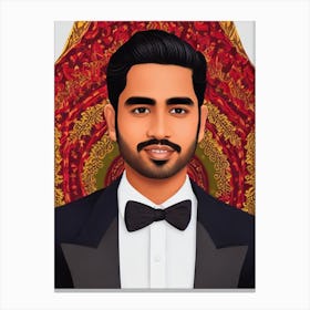 Suraj Sharma Illustration Movies Canvas Print