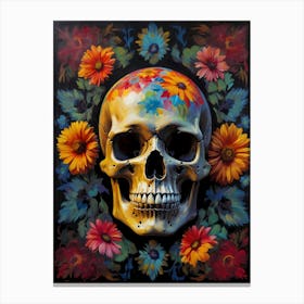 Day Of The Dead Skull 1 Canvas Print